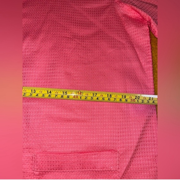 TEEZHER BUTTON DOWN SHIRT COTTON WOMEN LONG SLEEVE POCKETS PINK COLOR SIZE SMALL - Picture 14 of 14